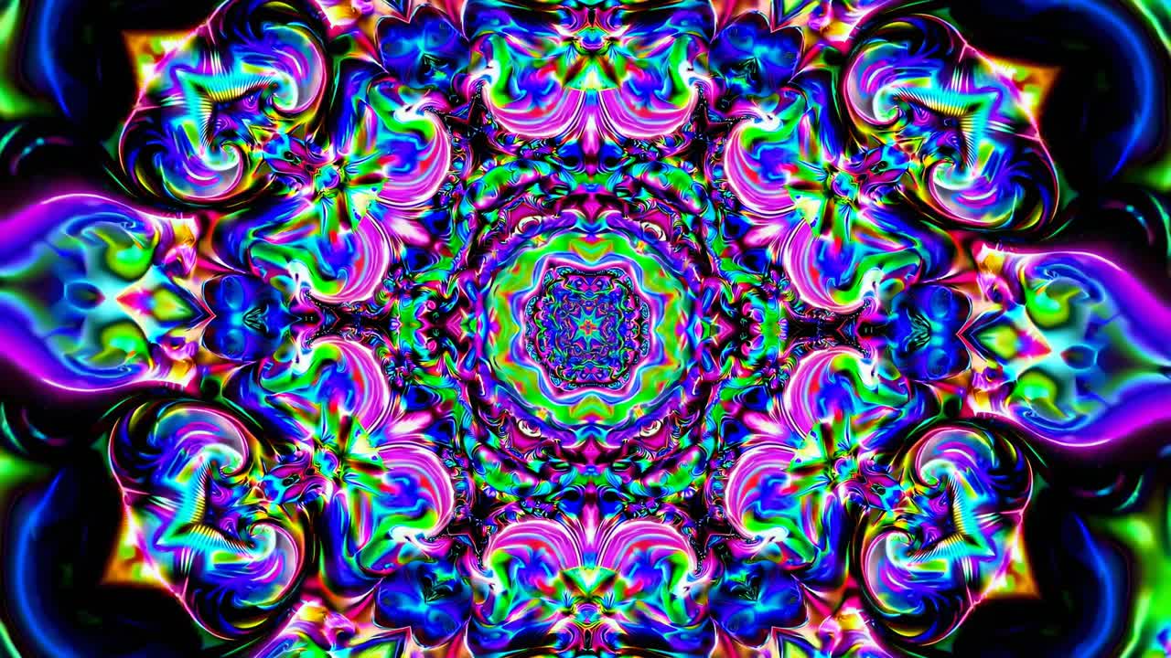 Vibrant Psychedelic Mandala