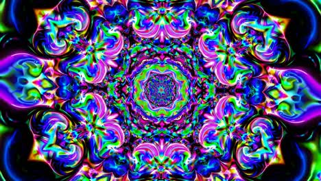 vibrant psychedelic mandala