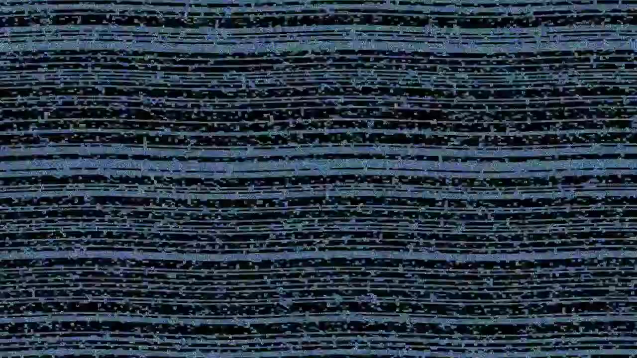 Digital Glitch Effect with Horizontal Blue Noise Lines
