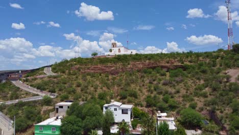 city of chihuahua mexico with an open shot of parral mountain