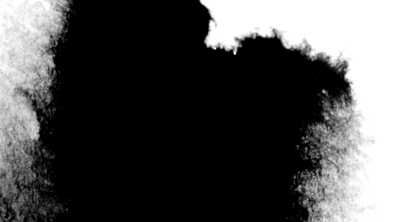 diseño de gotas de tinta negra sobre fondo blanco