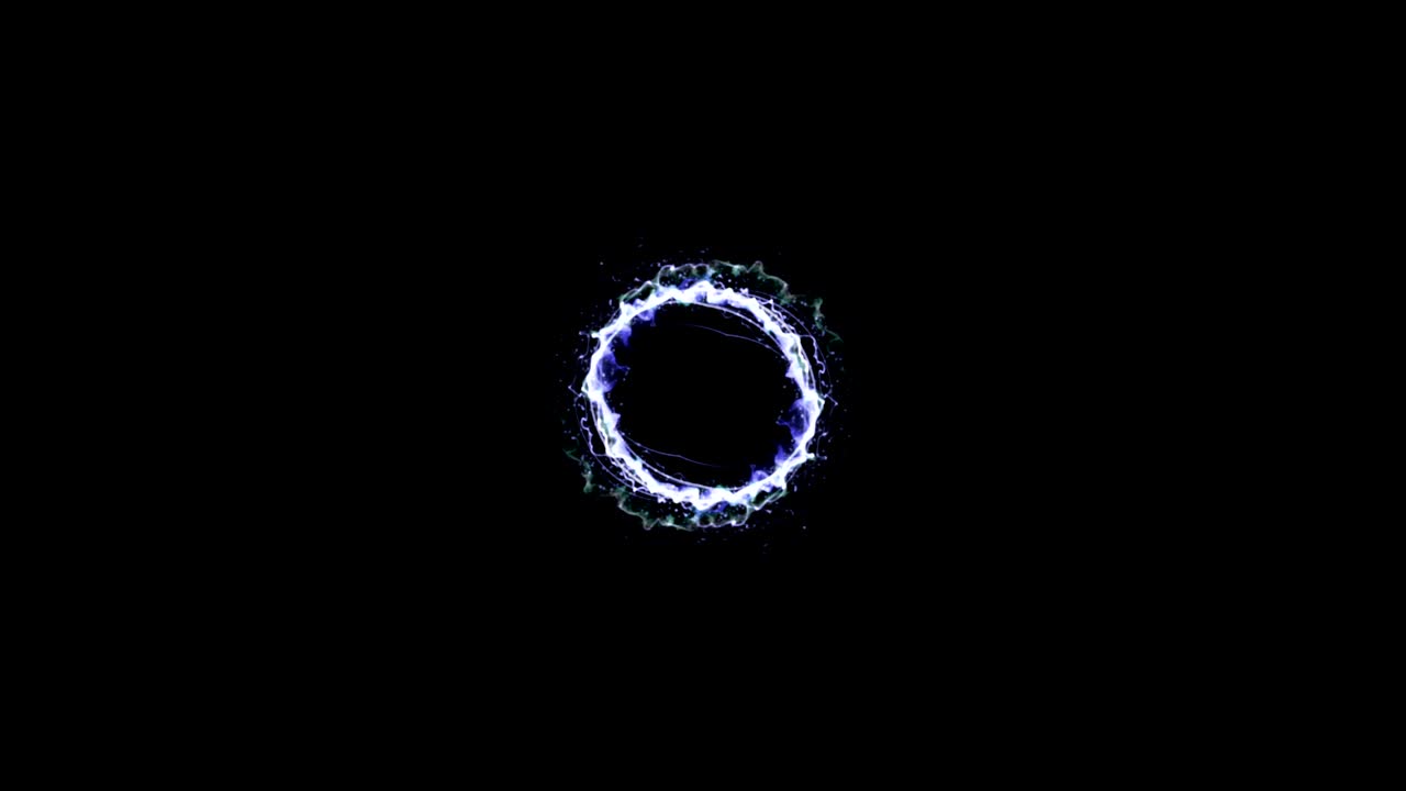 Magical Particles Ring Abstract Background, Animation, Rendering, Loop
