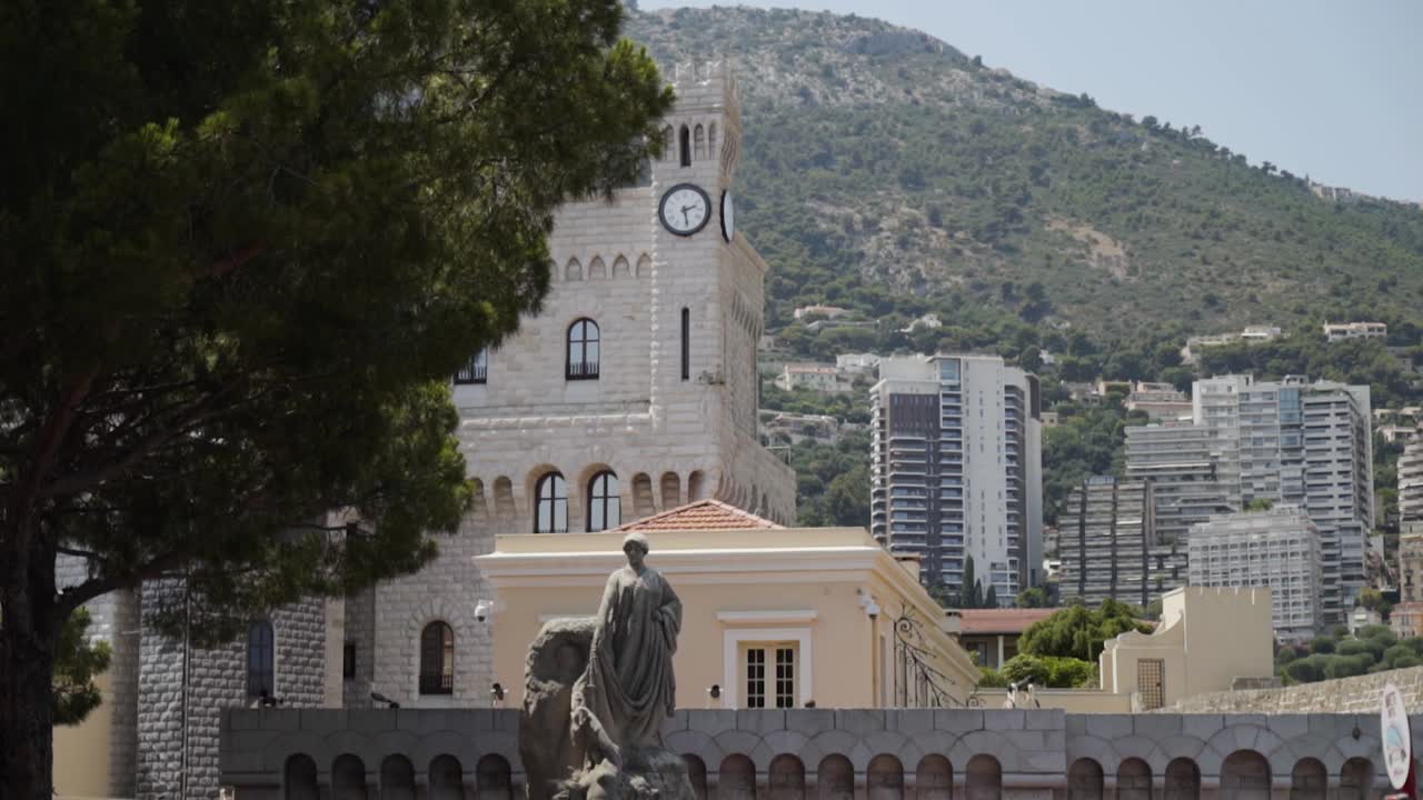 palacio de mónaco y paisaje urbano