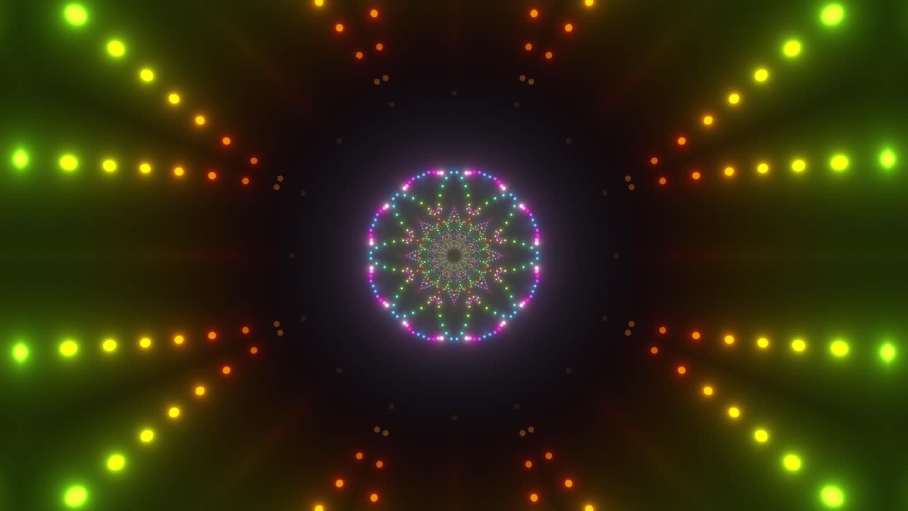 Abstract spettacolo di luci colorate