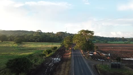 road and truck aerial shot