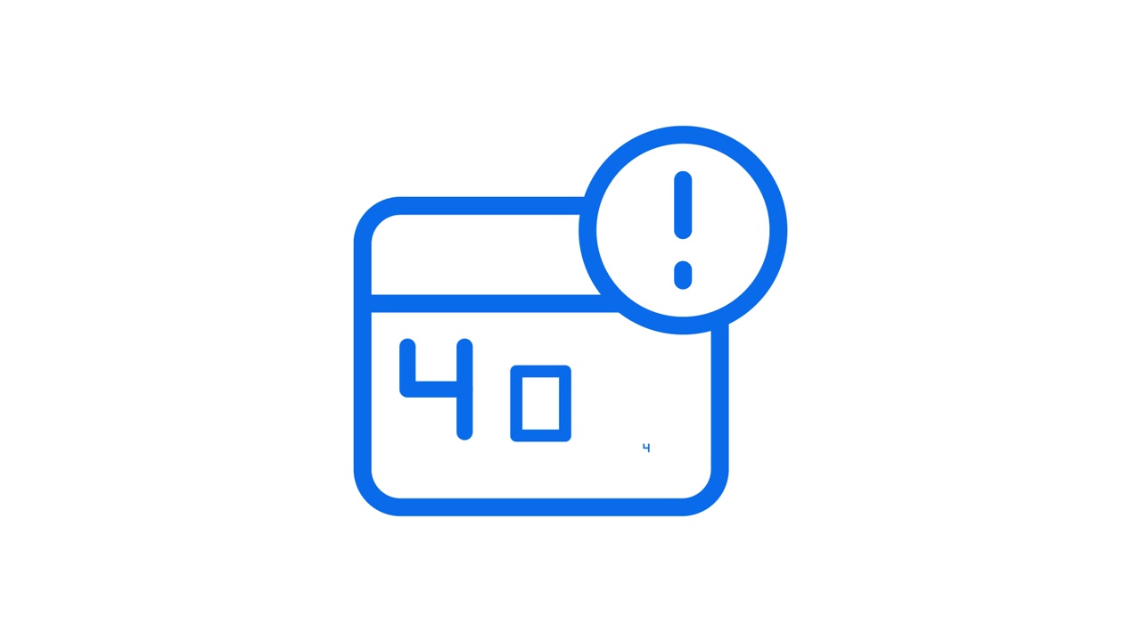 Animated 404 Error Page Not Found Icon