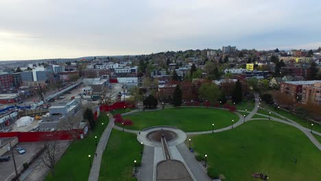 Luftaufnahme-über-Dem-Cal-Andersen-Park-In-Seattle,-Ca.-2015