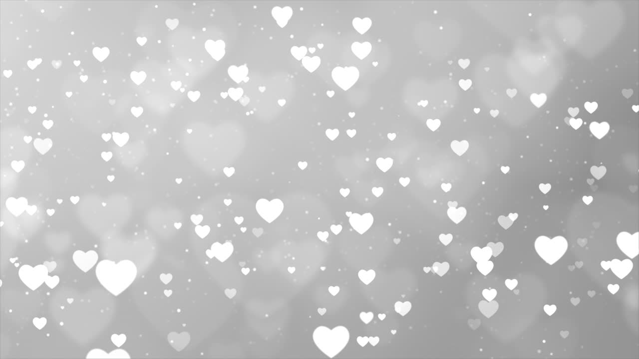 Abstract Gray Hearts Background