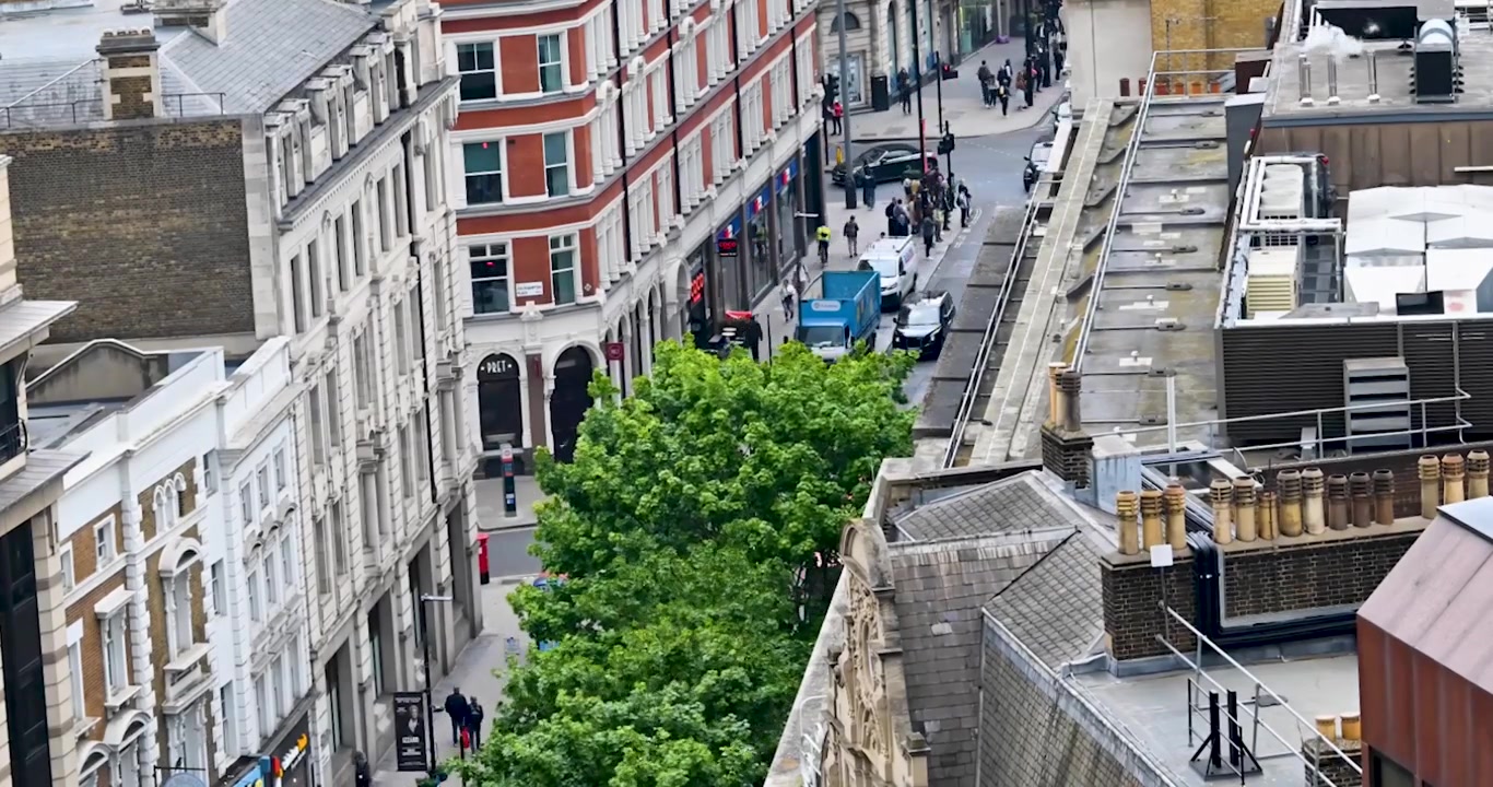 Vista dall'alto dal Post Office, Londra, Regno Unito