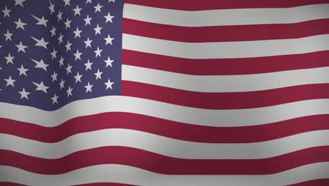 animation of waving flag of united states of america