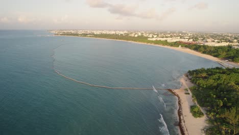 aerial over coast region in mexico