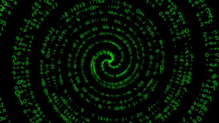 cyber spiral numbers green