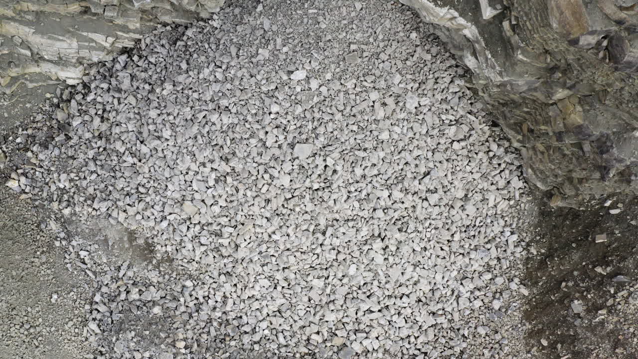 스위스 의 한 광산 의 공중 사진