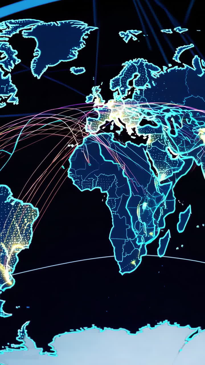 mapa de la red global