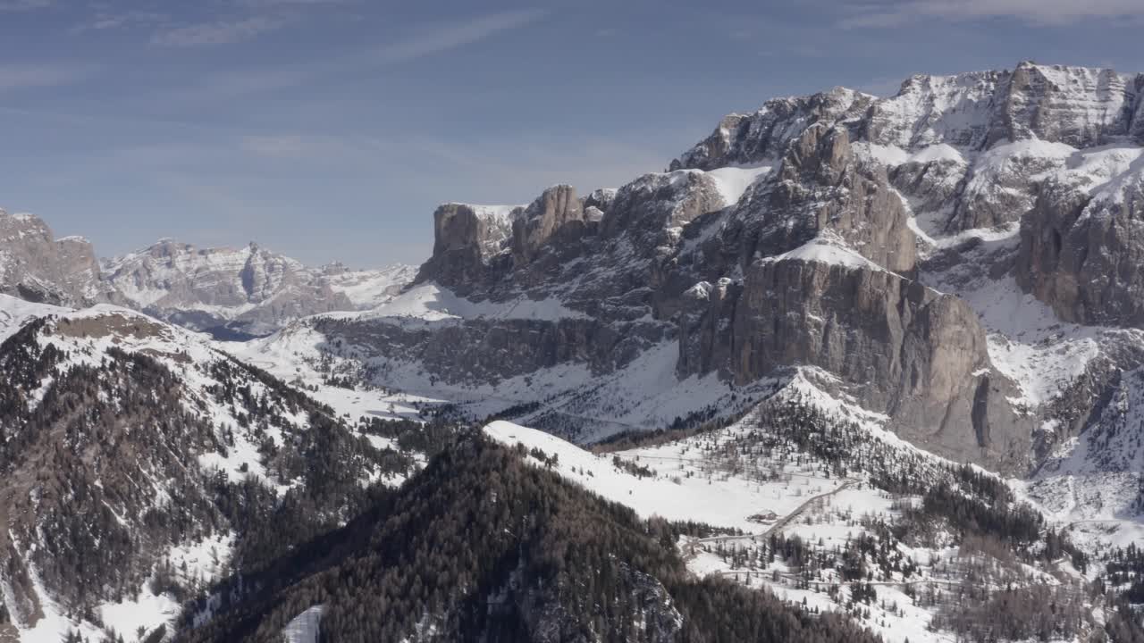 Snowy Dolomites Mountain Range