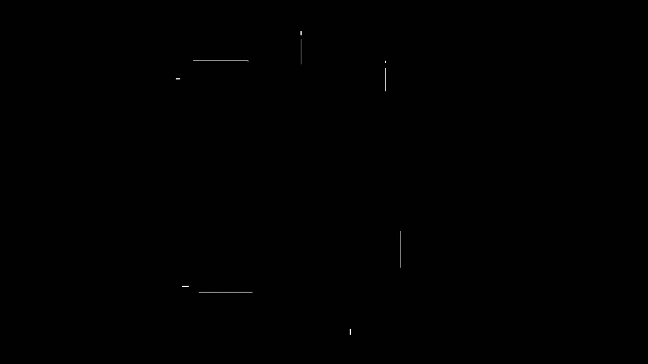 conexión de líneas móviles superpuestas sobre un fondo negro
