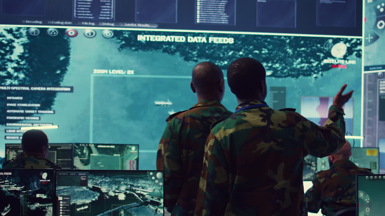 High ranking military personnel briefs the crew for a new federal mission