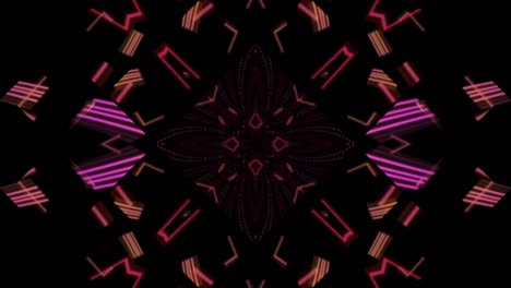 Loopable-Pink-and-orange-neon-abstract-motion-graphic
