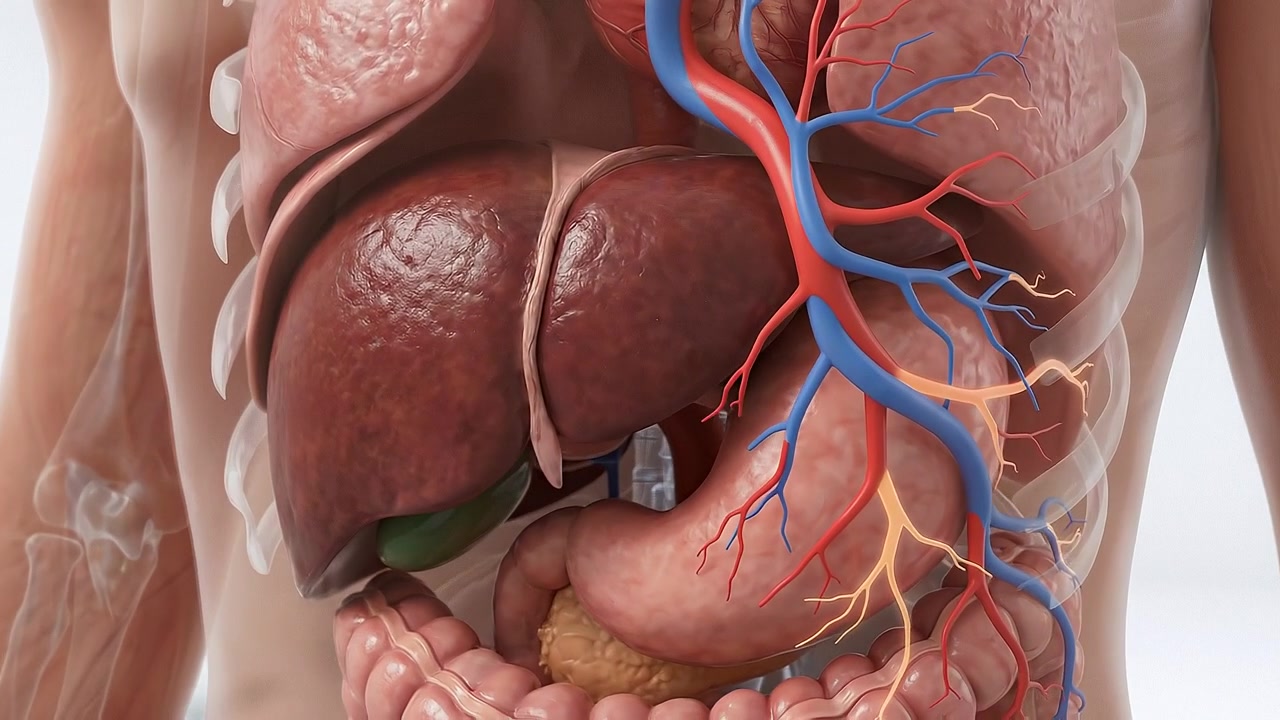 3D Medical Animation of Human Internal Organs and Vascular System