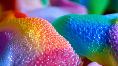 vibrant close-up of colorful abstract textures