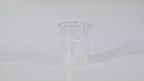 empty glass jar with ice