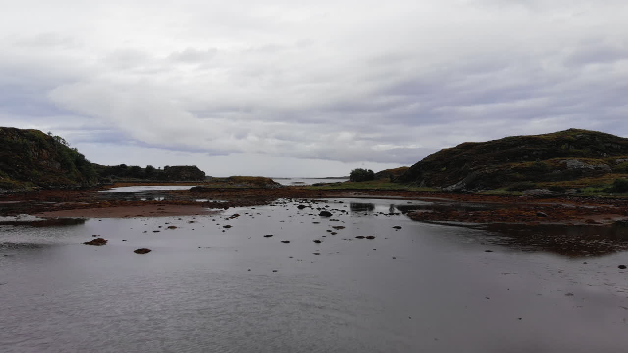 Calm waters bay in Norway