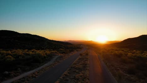 walking on the road towards the sun