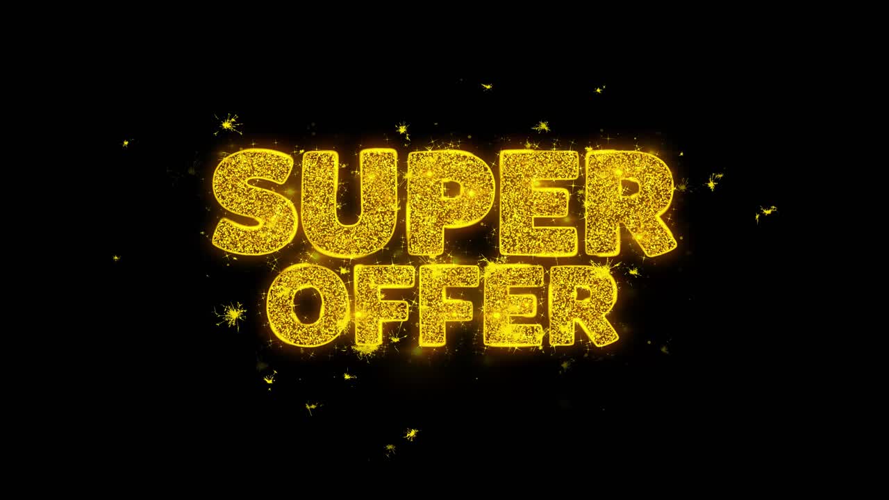 Super Offer Glitter Text Effect