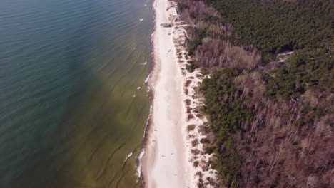 Aufschlussreiche-Aufnahme-Der-Ostseeküste-Aus-Der-Luft