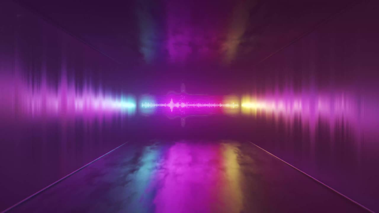 Premium stock video - Animation of colorful audio equalizer. music beat ...