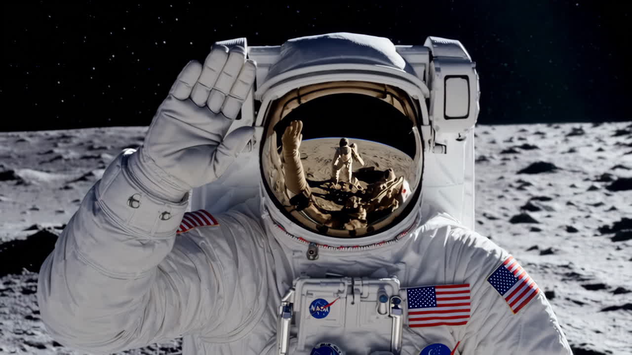 Astronauta sulla Luna
