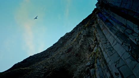 View-of-Icelandic-black-volcanic-cliffs