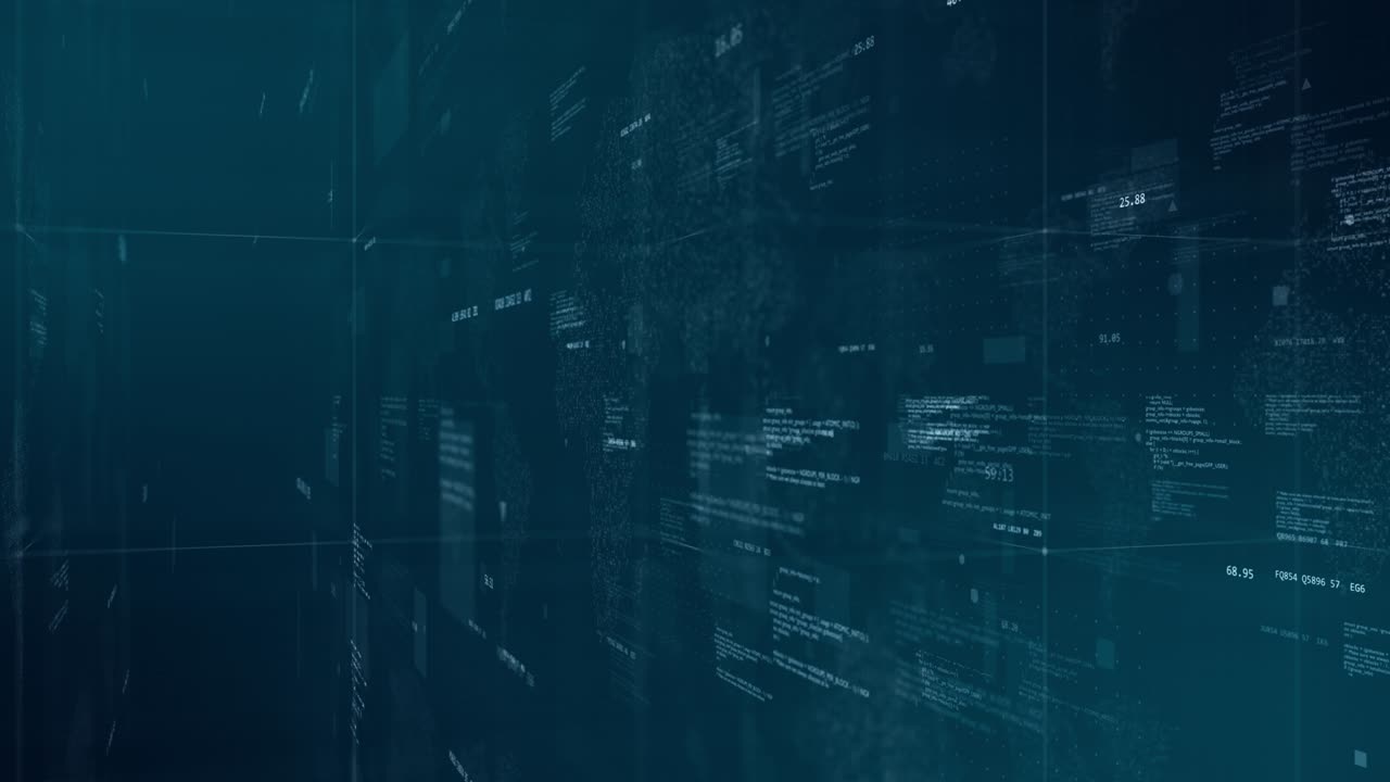gráfico de movimiento del ciberespacio digital azul con código de programa levitación en mapa futurista tecnología de fondo concepto de fondo abstracto