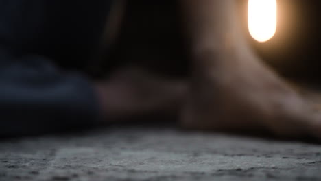 man sitting on the floor