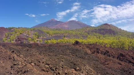 vista aérea del volcán el teide en tenerife