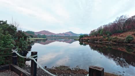 sneem village ring of kerry ireland frosty morning late autumn still waters in creek