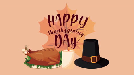 happy thanksgiving day illustration