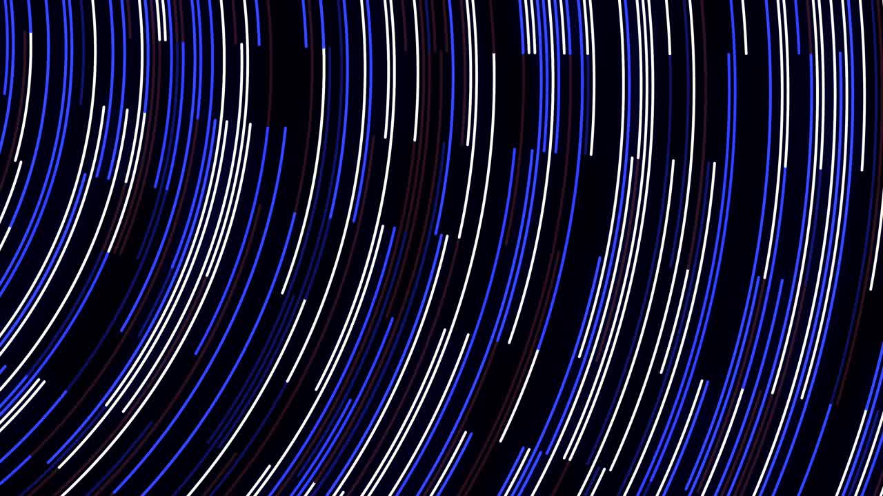 Abstract Background with Curved Lines in Blue, White, and Black