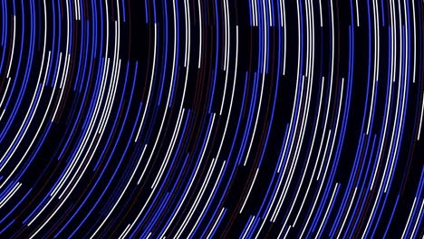 abstract background with curved lines in blue, white, and black