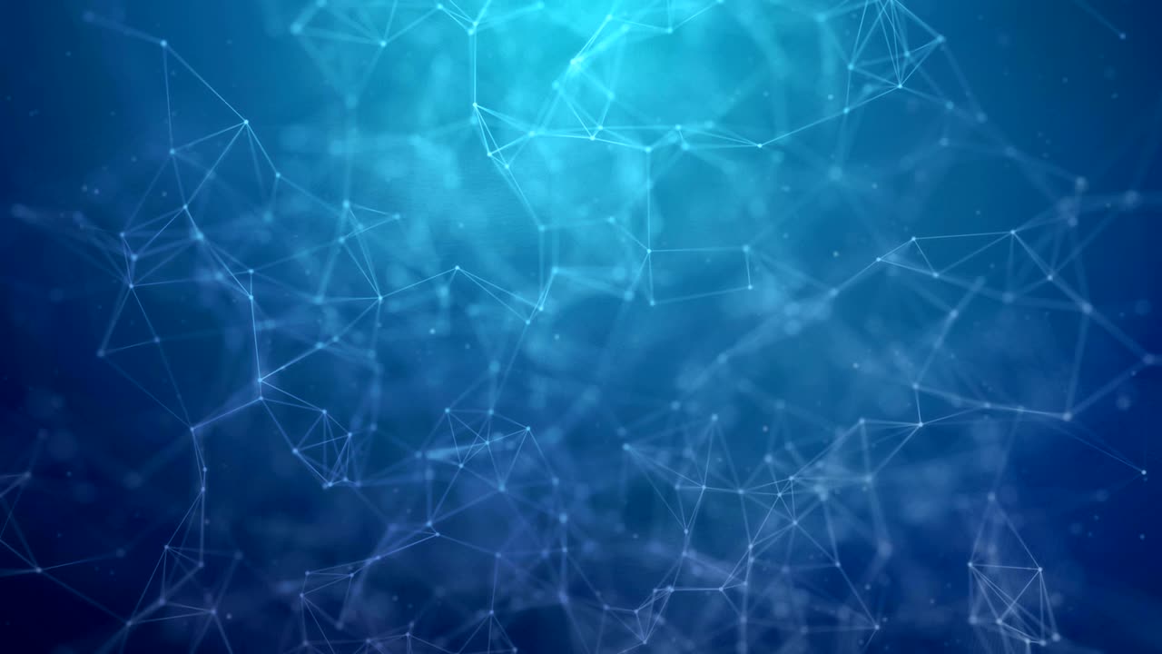 Abstract plexus dark blue molecule structure medical molecules medical and technology futuristic structure presentation loop backgrund for science, chemistry, biology, medicine, research.