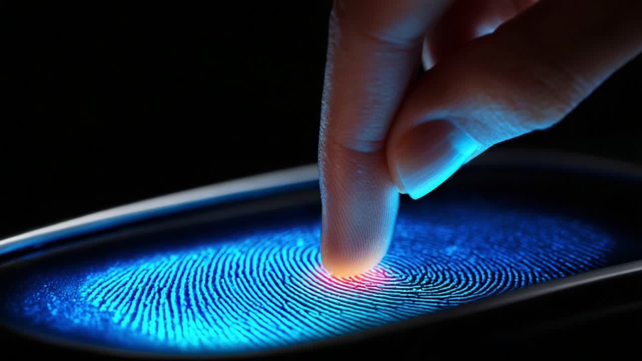 Exploring Advanced Fingerprint Technology: A Close-Up Look at the Intricate Details of Fingerprints Captured Using Modern Scanning Techniques for Authentication Purposes