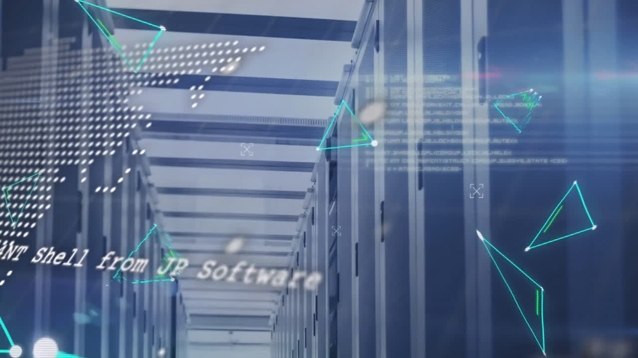 플렉서스 네트워크, 세계 지도 및 컴퓨터 서버  ⁇ 에 대한 데이터 처리 애니메이션