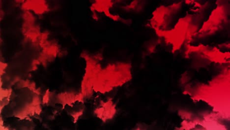 crimson night sky