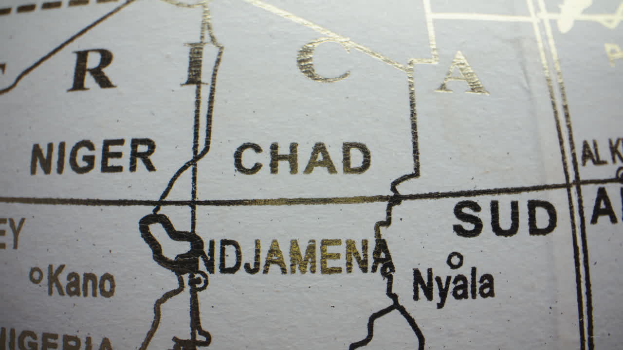 Map of Chad, Niger, and Sudan