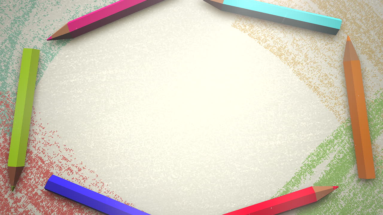 primer plano de fondo de niños con lápices de colores 4