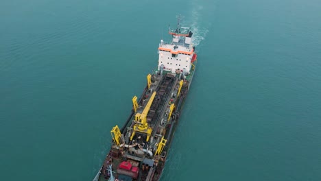 A-cargo-ship-on-sail-in-the-Atlantic-Ocean-on-Lagos-waters