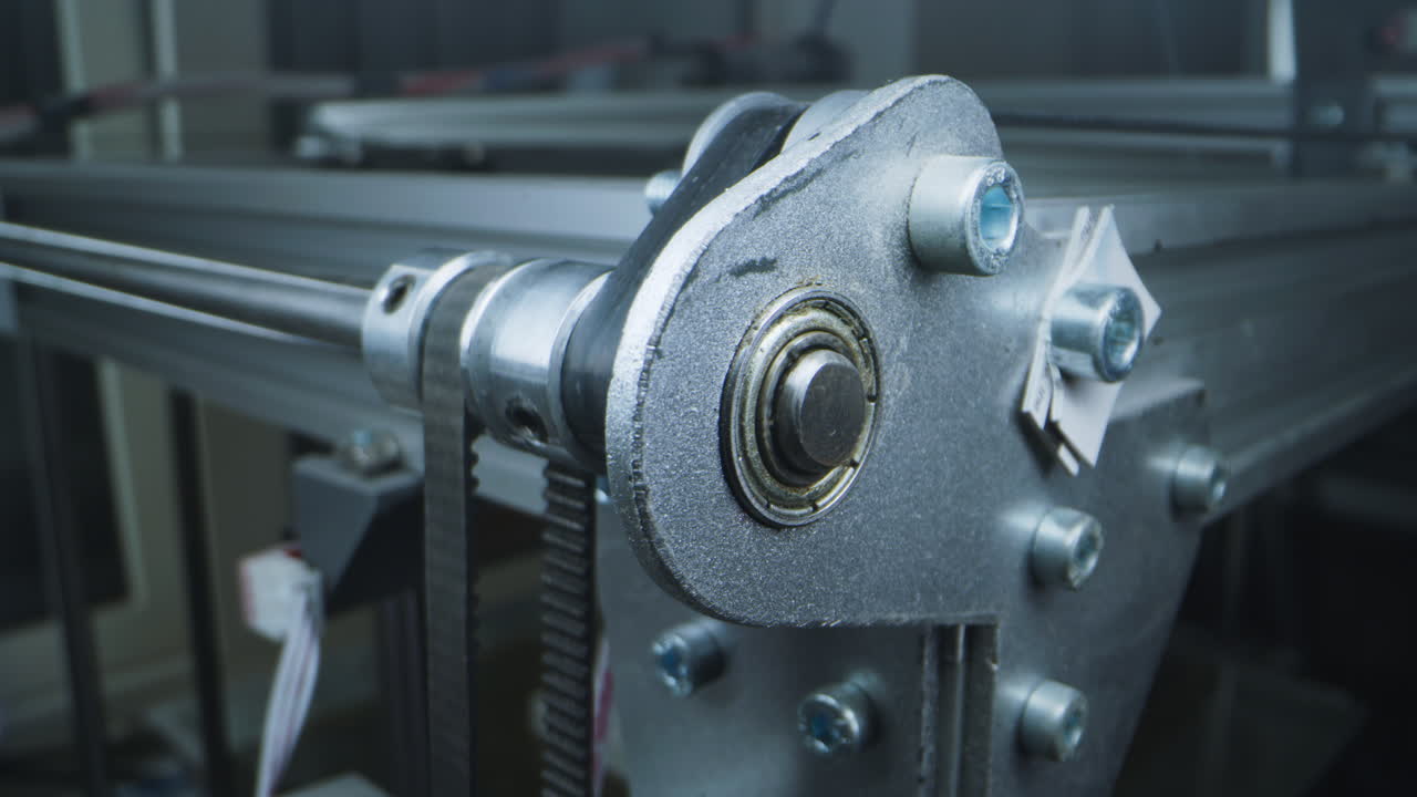 Close-up of Mechanical Components