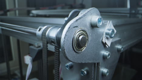 close-up of mechanical components
