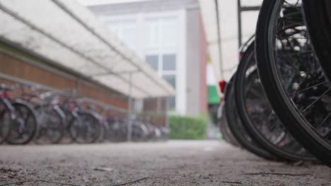 Wheels-of-bikes-in-bicycle-stand