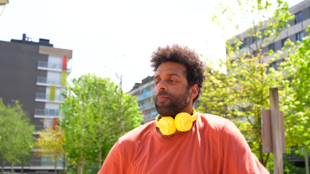 Man walking in the city